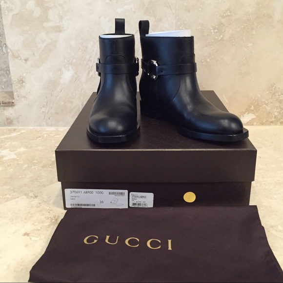 Gucci Shoes - BNWT Gucci Buckle Motorcycle Boot Gucci Shoes - BNWT Gucci Buckle Motorcycle Boot