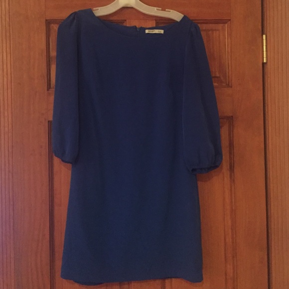 Blue shift dress