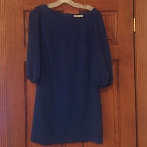 Blue shift dress