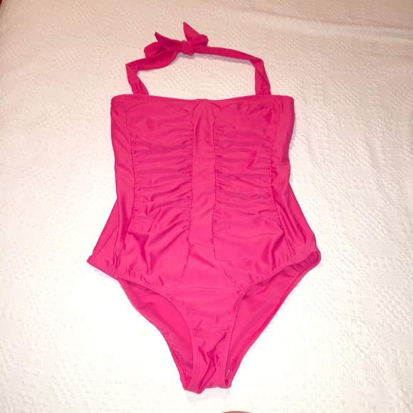 Forever21+ Halter One Piece with Underwire