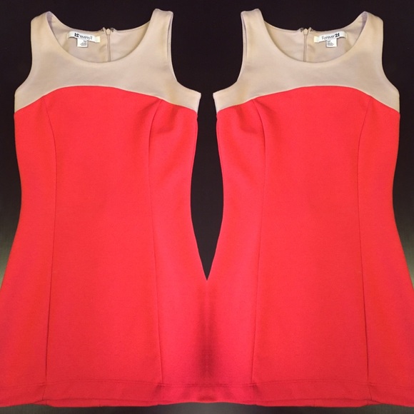 Orange & Beige Dress