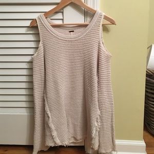 Free people cold shoulder sweater