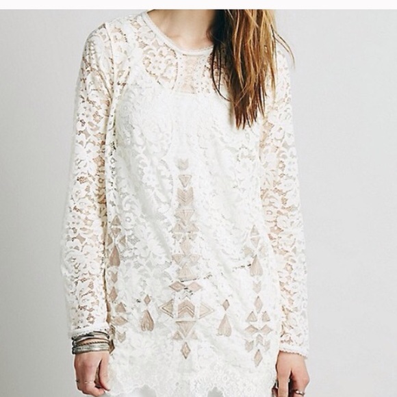 Free people lace tunic
