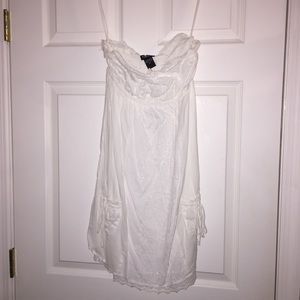 Rue 21 strapless white dress