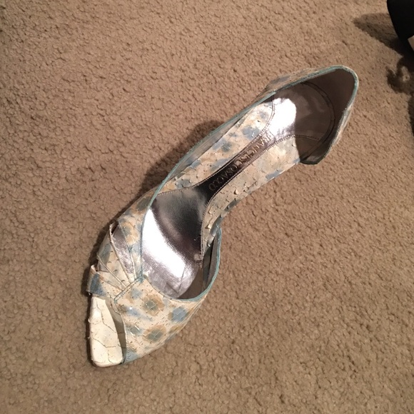 Fraces cosacco Shoes - Peep toe snake skin shoes