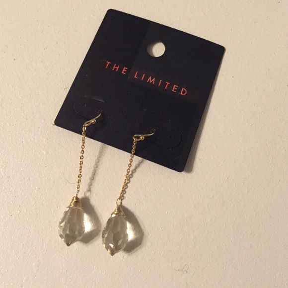 The Limited dangle diamond earrings