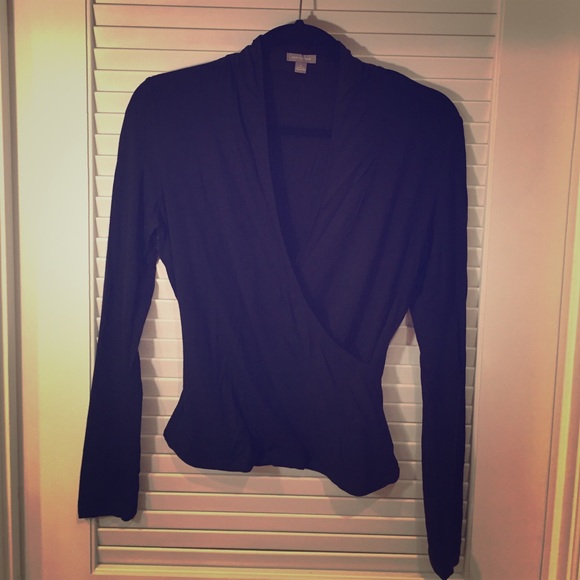 Ann Taylor Faux Wrap Top