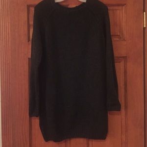 Dark grey sweater dress