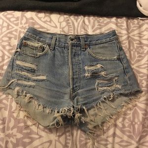 Levi Strauss High Waisted Shorts