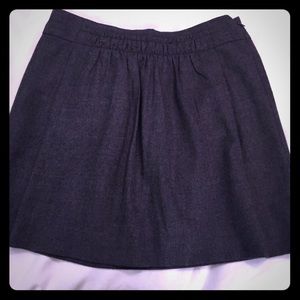 Dark grey J. Crew wool skirt