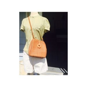 New Vintage 🏮 Leather Hand Woven Crossbody Bag🏮