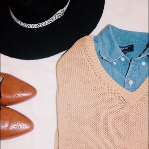 🌿Organic John Patrick Oversized sweater vest🌿