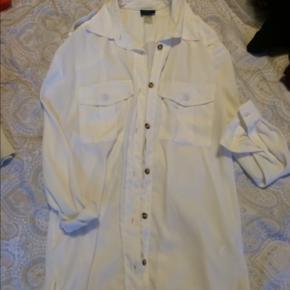 White H&M button down