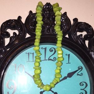 Green beaded necklace