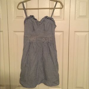 American Eagle striped blue + white dress!