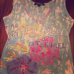 Hand beaded Tank Top