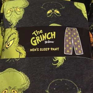 Grinch men's sleep pant cotton tee material