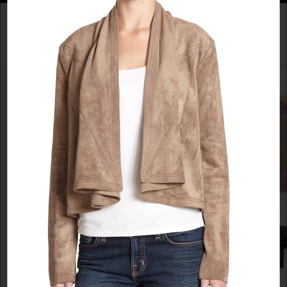 BCBG Faux suede jacket