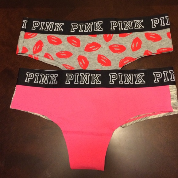 VS PINK extra low rise cheekster logo panties