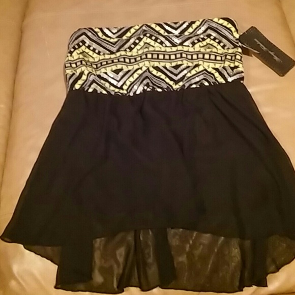 Aztec style tube top with sequins