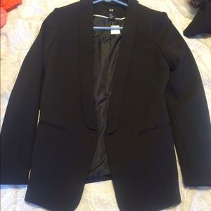 H&M black fitted blazer