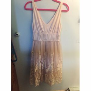 Romantic Satin and Lace Midi-Dress