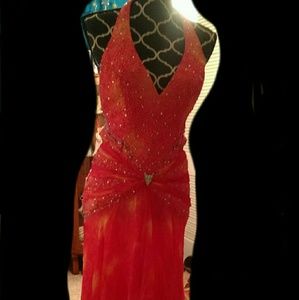 Tiffany Bright and Bold formal prom dress high low