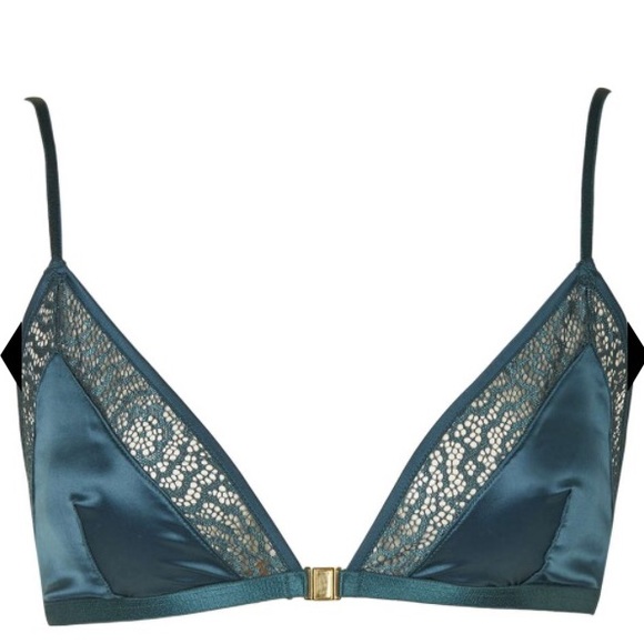 Topshop Other - Topshop satin and lace triangle bra or bralette