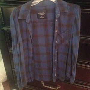 Black and blue flannel