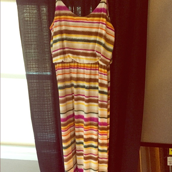 Striped maxi dress