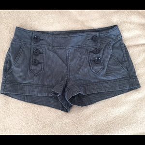 Express nautical themed striped shorts