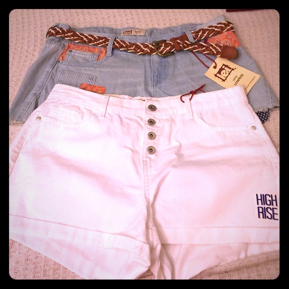 lei Pants - Junior Size 11R L.E.I Jean Short Bundle NWT
