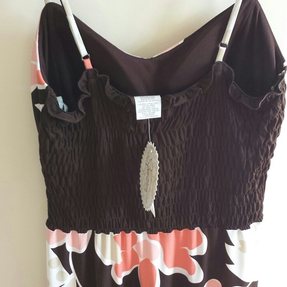 Brown Floral Dress - Picture 3 of 3
