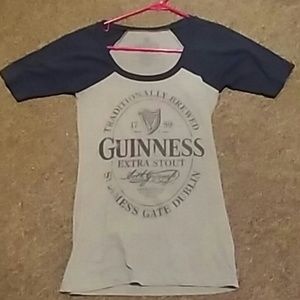 Guinness xs baseball tee.