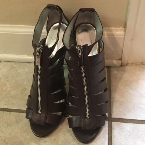 Brown Jessica Simpson Strappy Heels