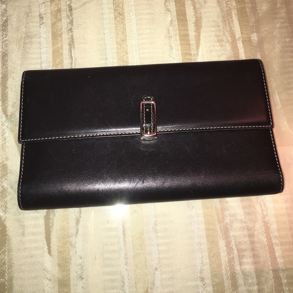 Black & red coach wallet