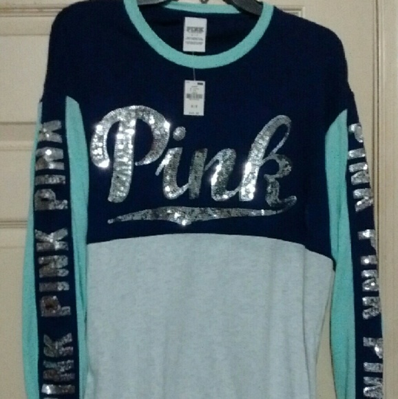 VS Pink Bling Long sleeve Tee