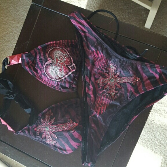 Sinful Other - 🚫SOLD!! Pink & black Sinful bikini