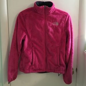 North face fleece zip up jacket