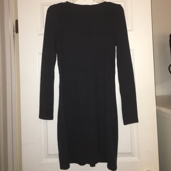 Dots Long Sleeve Dress w. Faux Belt - Picture 2 of 2