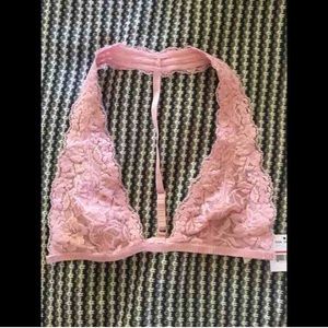 Lace halter gallon bralette