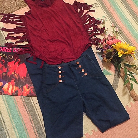 Sailor high waisted jeans