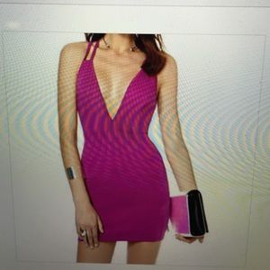 Nasty Gal Deep Trouble Dress- in orchid color