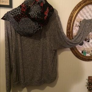 Silver sheer sweater