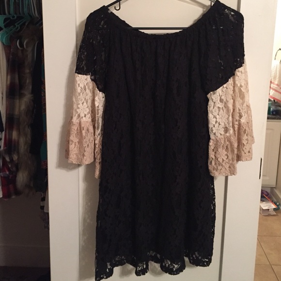 Black lace dress