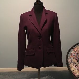 Plum wool blazer