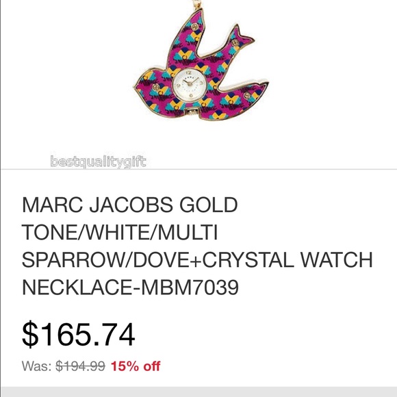Marc Jacob bird bauble necklace watch - Picture 4 of 4