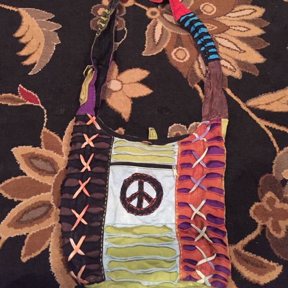 Cross body hippie purse