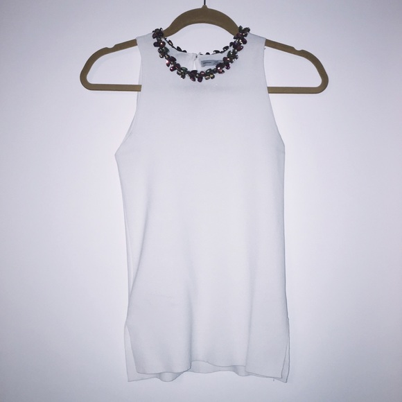 Zara Knit Jeweled Top