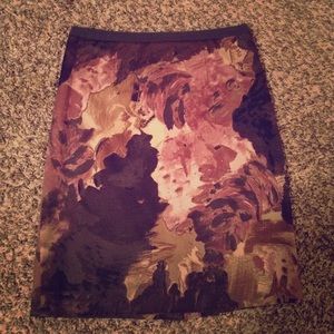 Size 0 Loft Floral Pencil Skirt